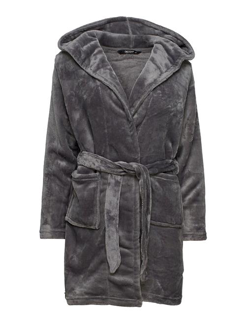 Decoy Decoy Short Robe W/Hood Decoy Grey