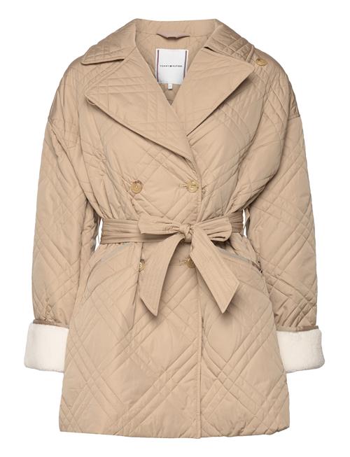 Tommy Hilfiger Quilted Peacoat Tommy Hilfiger Beige