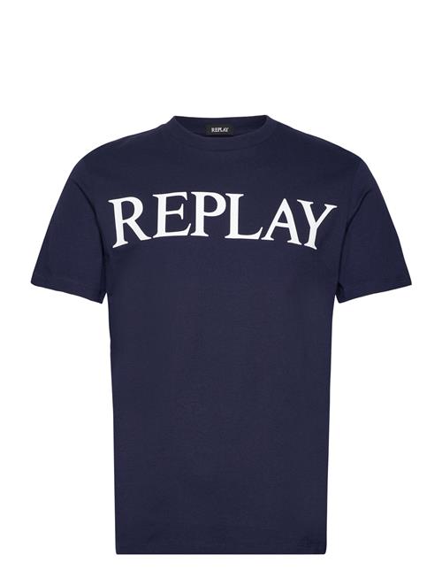 Replay T-Shirt Regular Pure Logo Replay Navy