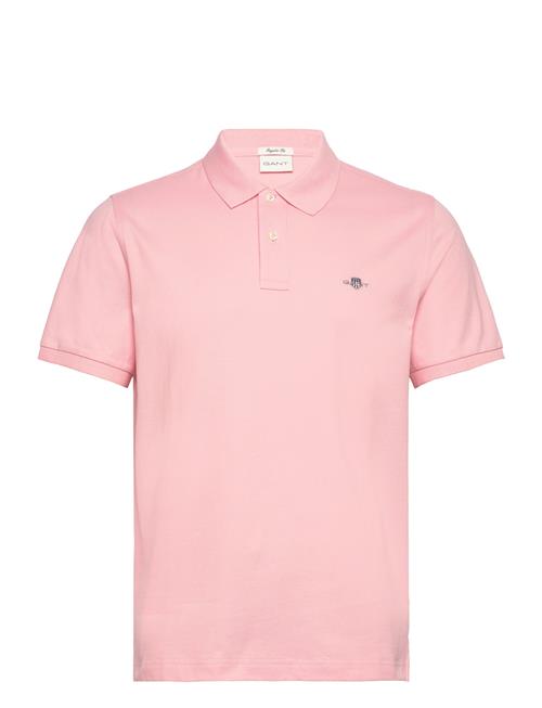 Reg Shield Ss Pique Polo GANT Pink