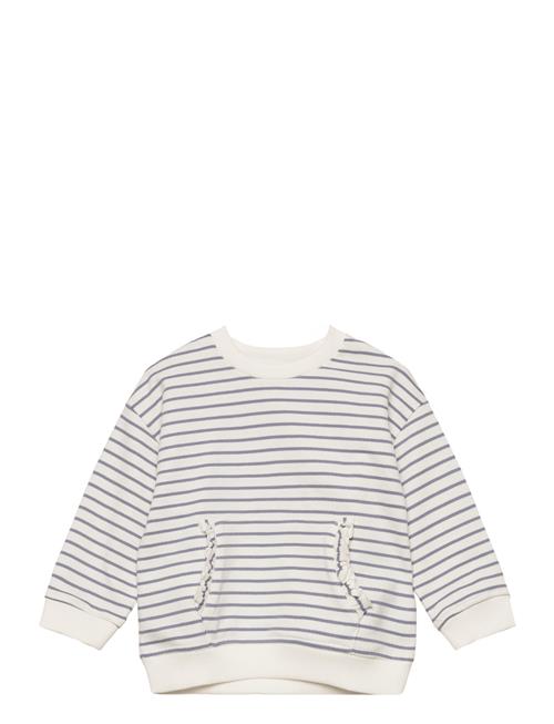 Mango Striped Cotton-Blend Sweatshirt Mango Patterned