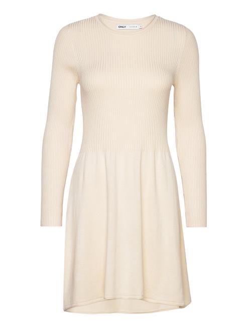 ONLY Onlalma L/S O-Neck Dress Knt Noos ONLY Beige