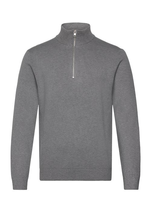 Ecovero Half Zip Knit Lindbergh Grey