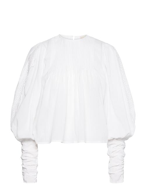 Cotton Slub Puffed Blouse By Ti Mo White