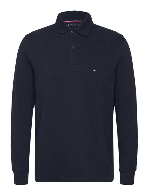 Tommy Hilfiger L/S Waffle Reg Polo Tommy Hilfiger Navy