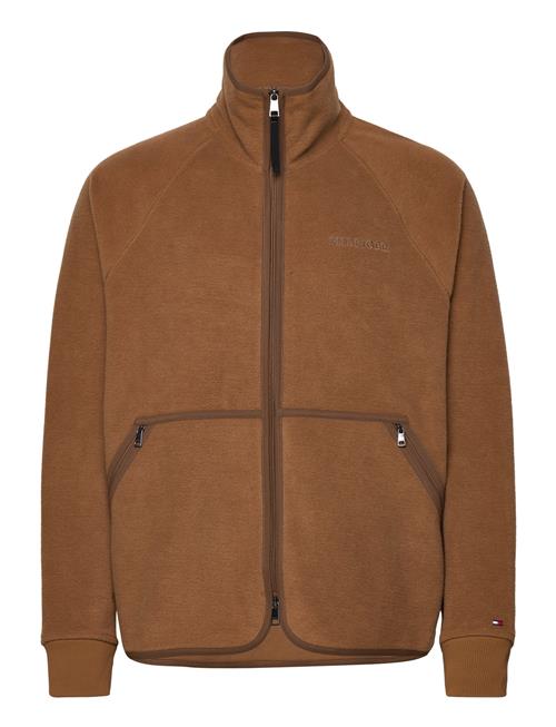 Tommy Hilfiger Monotype Embro Brushed Zip Thru Tommy Hilfiger Brown