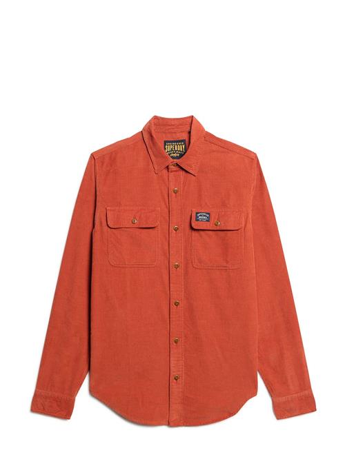 Corduroy Workwear Shirt Superdry Orange