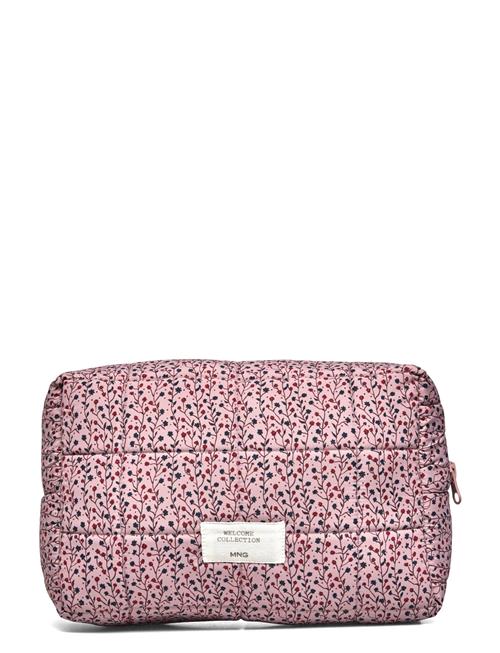 Mango Quilted Printed Toiletry Bag Mango Pink