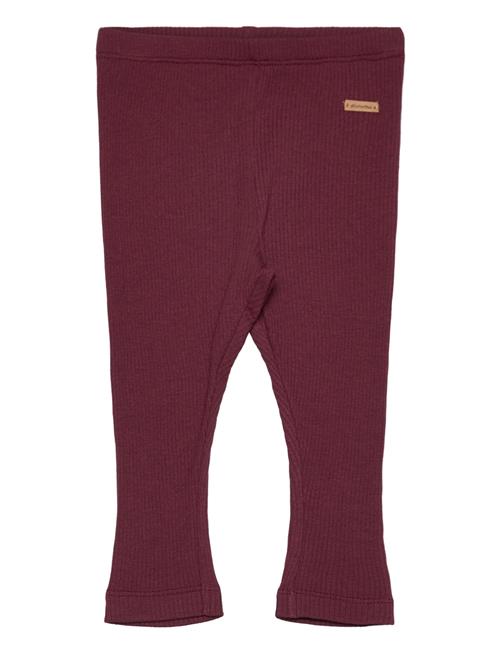 Minymo Leggings Rib Minymo Burgundy