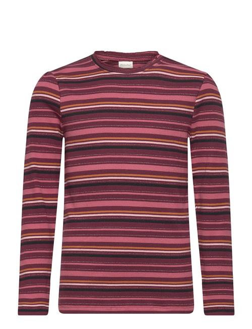 Minymo T-Shirt Ls Y/D Rib Minymo Red