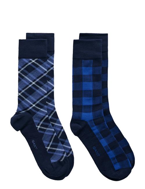 GANT Check Socks 2-Pack Gift Box GANT Navy