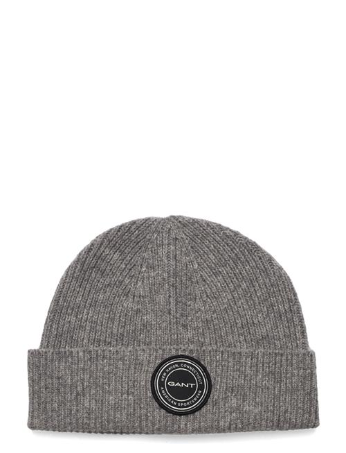 Wool Knitted Beanie GANT Grey