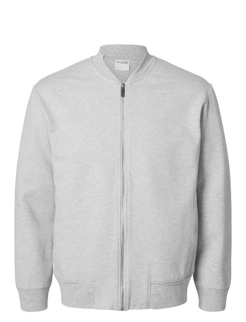 Slhmack Sweat Bomber Ls Noos Selected Grey