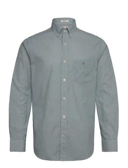 Reg Classic Poplin Banker Shirt GANT Green