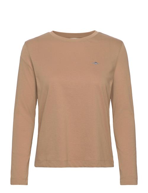 GANT Reg Shield Ls T-Shirt GANT Beige