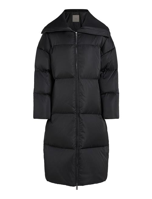 Calvin Klein Mw Padded Satin Coat Calvin Klein Black