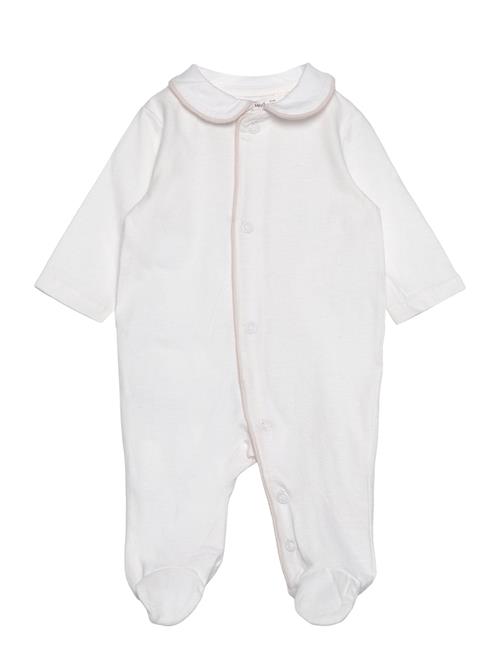 Mango Babydoll-Neck Bodysuit Pyjamas Mango White