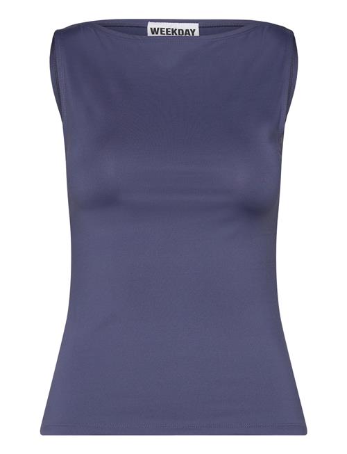 Annie Boatneck Sleeveless Top Weekday Navy