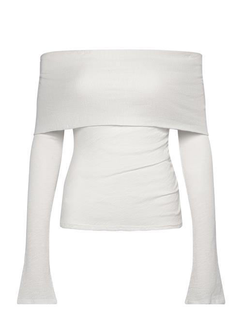 Draped Off-Shoulder Top Weekday White