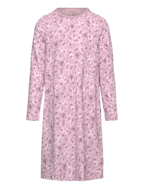 Nkfnightgown Ls Mauve Flower Noos Name It Pink