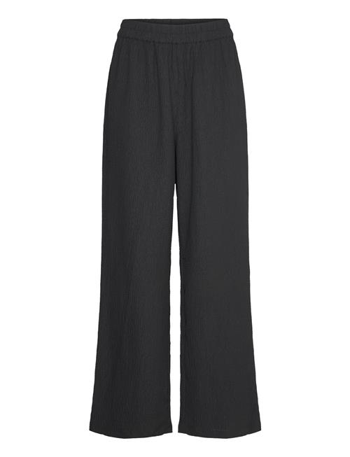 Monki High Waist Straight Leg Trousers Monki Black