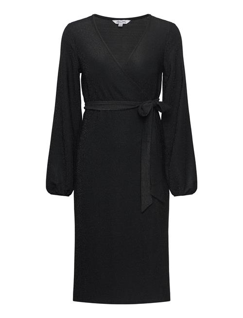 Sparkling Midi Wrap Dress Bubbleroom Black