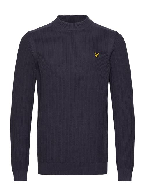 Lyle & Scott Ribbed Mock Neck Jumper Lyle & Scott Navy