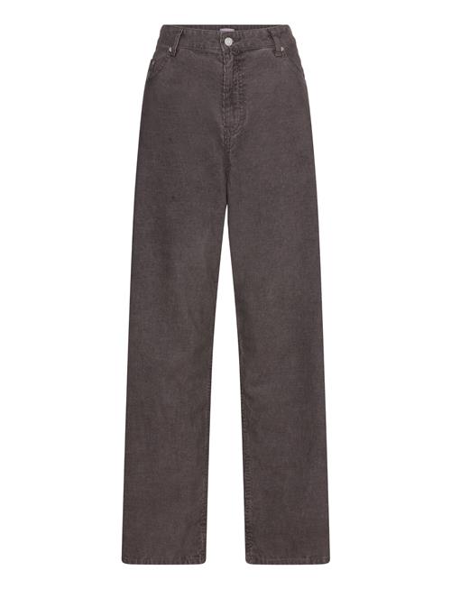 Loose Baggy Corduroy Trousers Weekday Brown