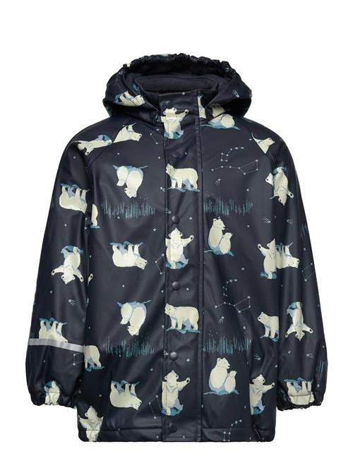 CeLaVi Rain Jacket - Aop, W. Fleece CeLaVi Navy