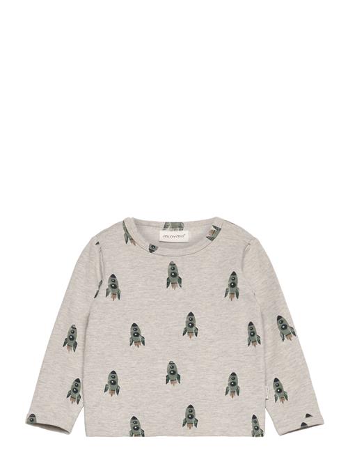 Minymo T-Shirt Ls Aop Sweat Minymo Grey