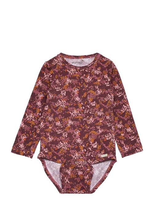 Minymo Body Ls Aop Minymo Brown