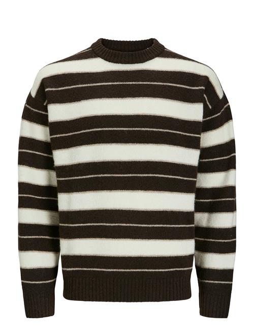 Jack & Jones Jorollie Stripe Knit Crew Neck Ln Jack & J S Patterned