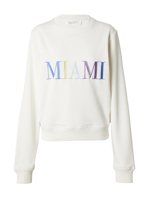 Guido Maria Kretschmer Women Sweatshirt 'Miami'  creme / blå / guld / lilla