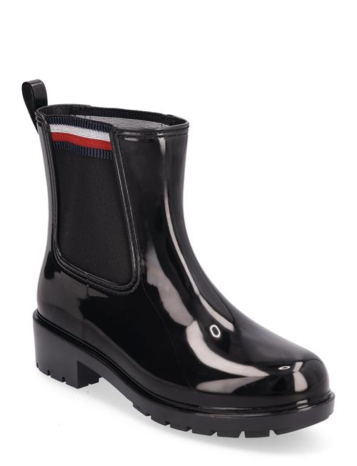 Tommy Hilfiger Corporate Elastic Rainboot Tommy Hilfiger Black