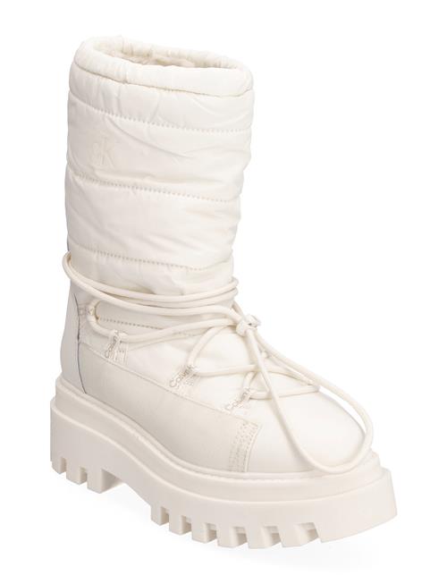 Calvin Klein Flatform Snow Boot Nylon Wn Calvin Klein White