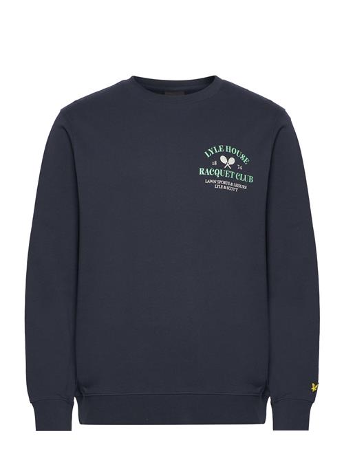 Lyle & Scott Racquet Club Graphic Sweatshirt Lyle & Scott Navy