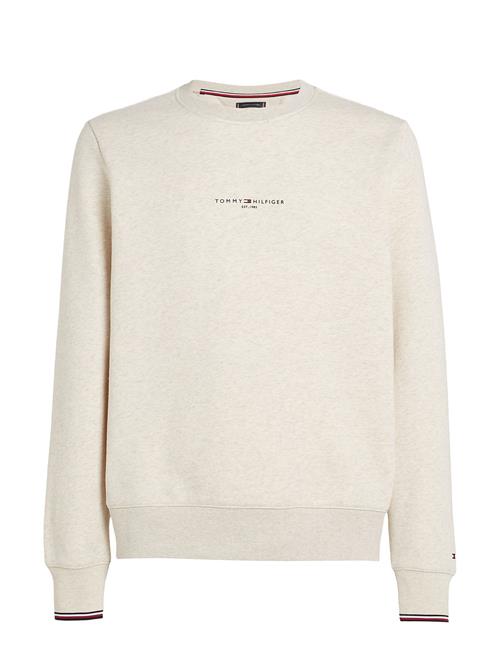 Tommy Hilfiger Tommy Logo Tipped Crewneck Tommy Hilfiger Beige