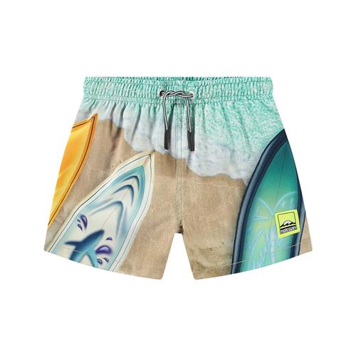 Molo Niko Board Shorts Surf Art 146/152 cm  Beige  146/152 cm  Unisex