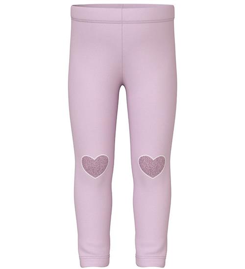 Name It Leggins - NmfDavina - Sweat - Winsome Orchid/Hearts