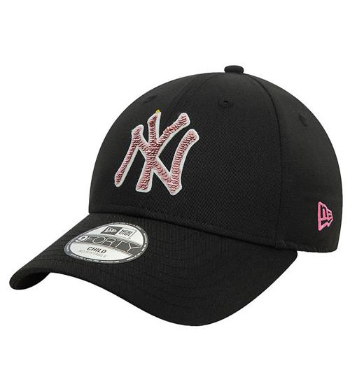 New Era Kasket - 9Forty - New York Yankees - Sort/Pink/Guld