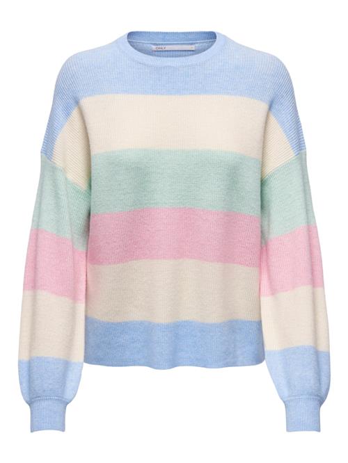 ONLY Pullover 'Atia'  creme / røgblå / pastelgrøn / lys pink