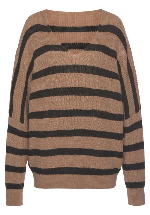 Se VIVANCE Pullover  camel / sort ved About You