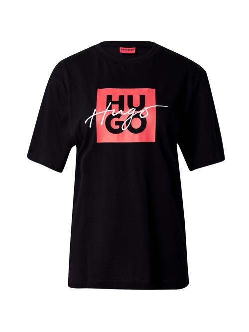 Se HUGO Shirts 'Dashire 3'  rød / sort / hvid ved About You