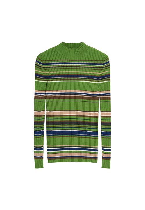 ARMEDANGELS Pullover 'Alaania'  navy / cappuccino / lime / hvid