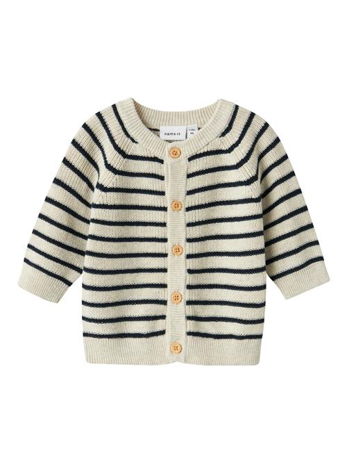 Se NAME IT Cardigan 'NBMMast'  sort / offwhite ved About You