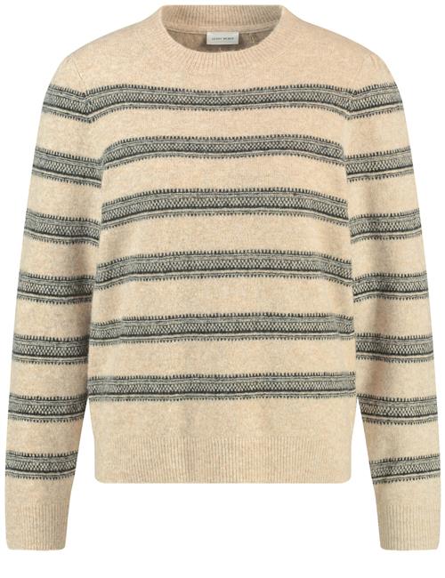 GERRY WEBER Pullover  mørkebeige / sort-meleret