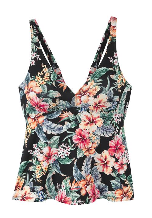 LASCANA Tankini-overdel  beige / grøn / pink / sort