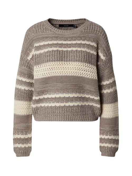 VERO MODA Pullover 'VMLOLA'  beige / mørkebeige