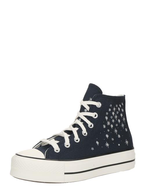 Se CONVERSE Sneaker high 'CHUCK TAYLOR ALL STAR LIFT'  mørkeblå / sølv / offwhite ved About You