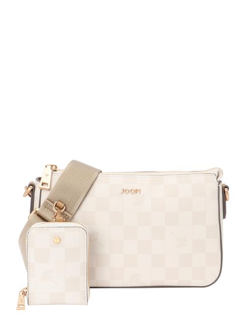 JOOP! Skuldertaske 'Cortina Piazza Jasmina'  beige / ecru / hvid